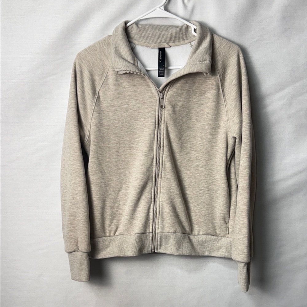 Mondetta Stone Beige Zip-Up Jacket